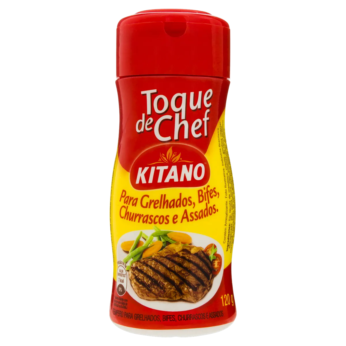 Kitano Tempero Toque de Chef para Grelhados, Bifes, Churrascos e Assados (120g)