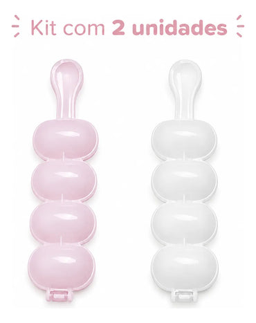 Kit 2 Boleadores Enrolador De Brigadeiro 4 Cavidade 15g
