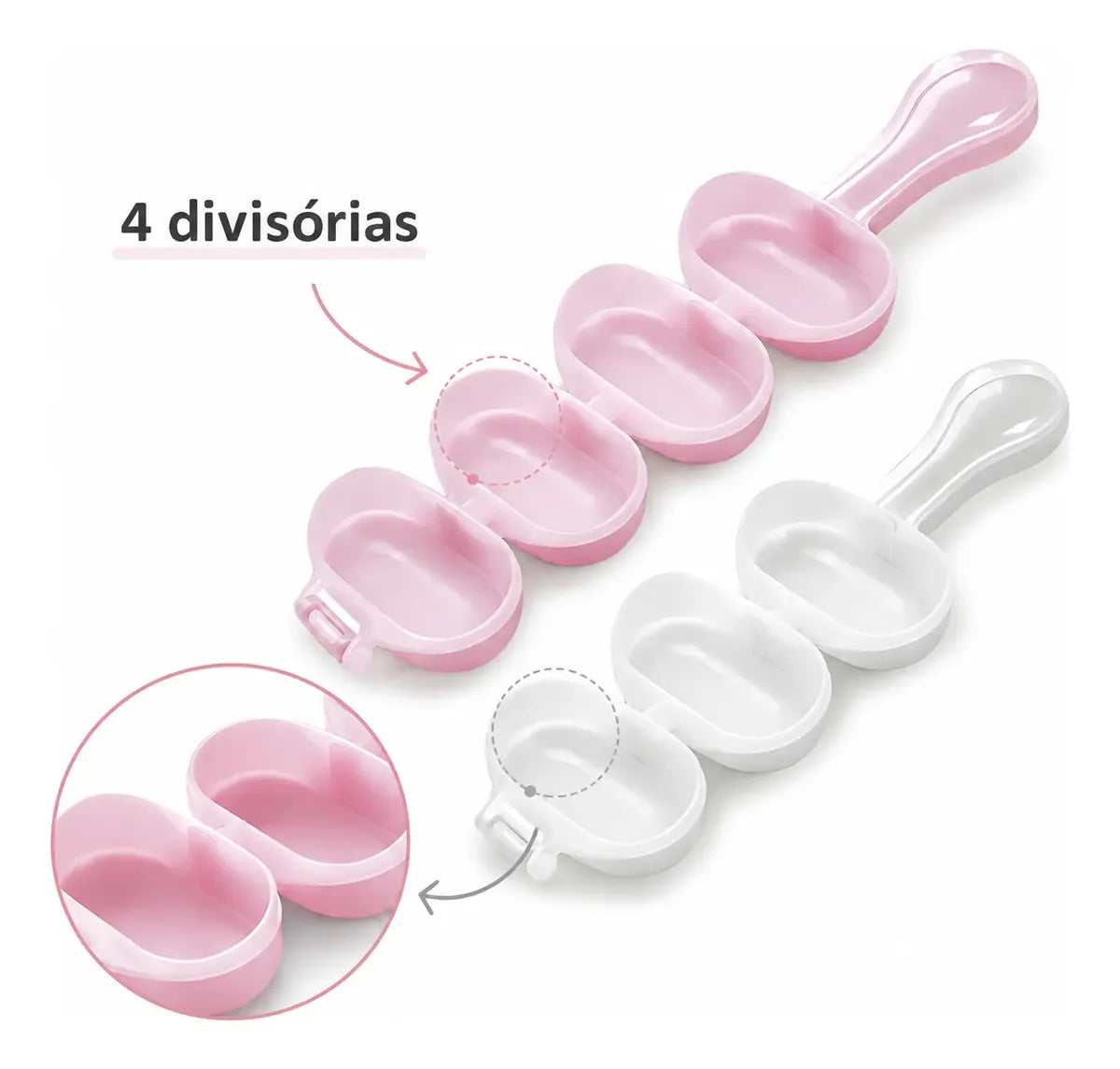 Kit 2 Boleadores Enrolador De Brigadeiro 4 Cavidade 15g