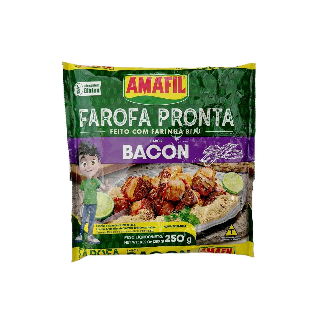 Amafil Farofa Pronta de Bacon (250g)