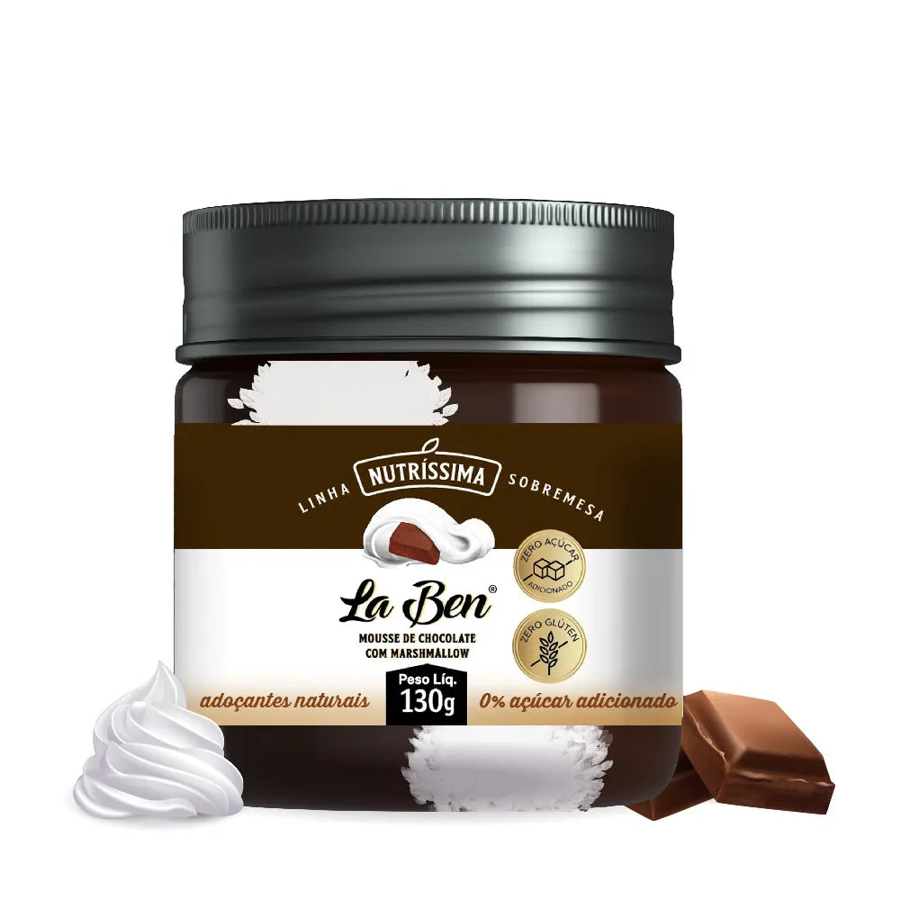 Creme Neutríssima La Ben 130G Mousse de Chocolate com Marshmallow