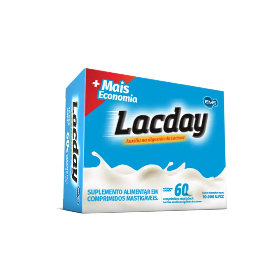 Lacday Enzima Digestiva Lactase  mastigáveis