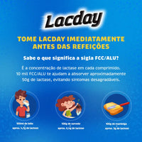 Lacday Enzima Digestiva Lactase  mastigáveis