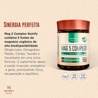 Mag 5 Complex 90 Cápsulas Nutrify 75g (Magnésio)