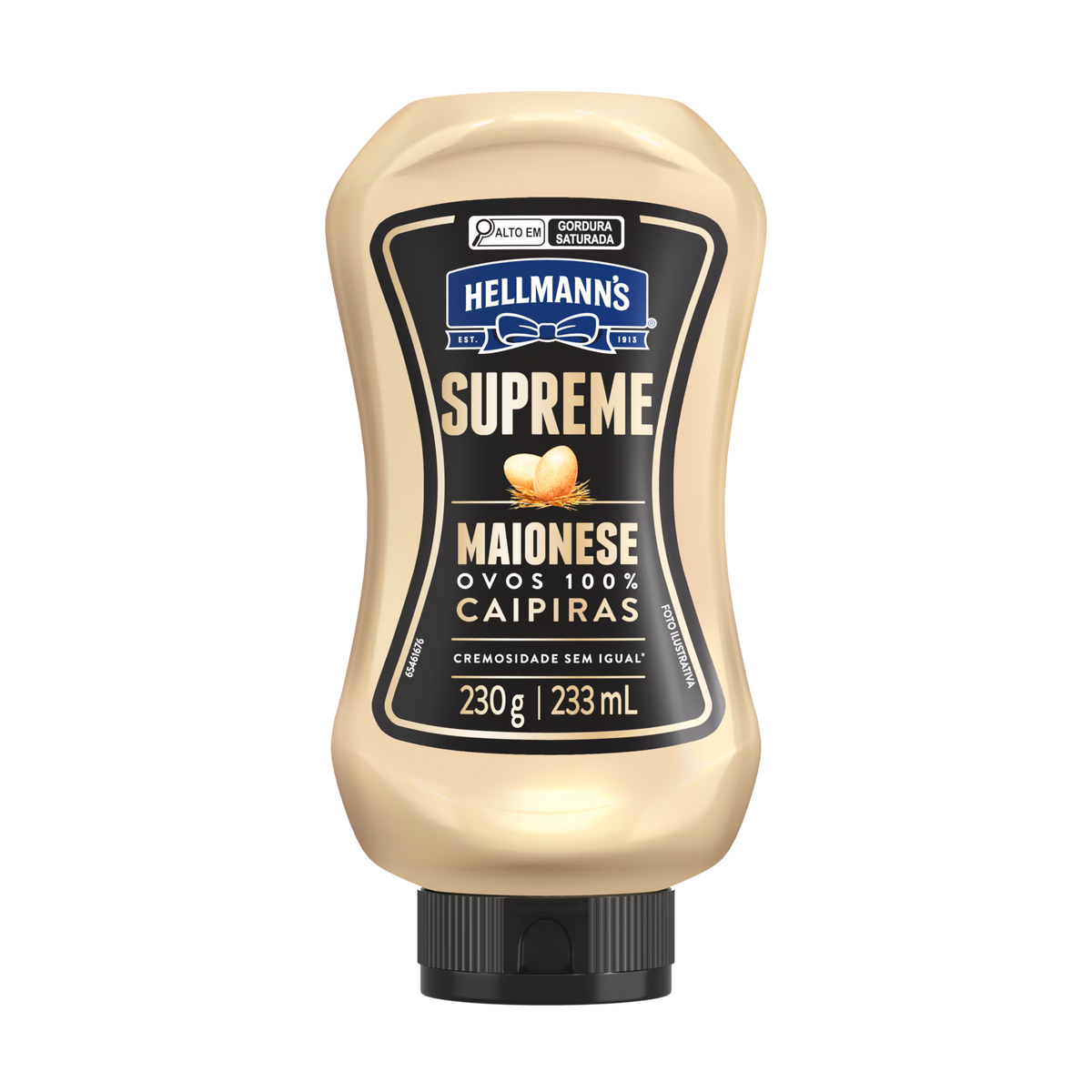 Hellmanns Maionese Supreme Squeeze  Ovos 100% Caipiras 230g