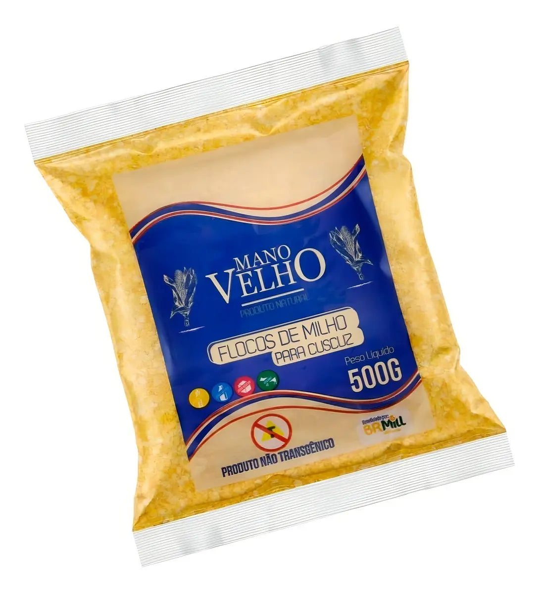 Farinha de Milho Flocos para Cuscuz Mano Velho (500g)