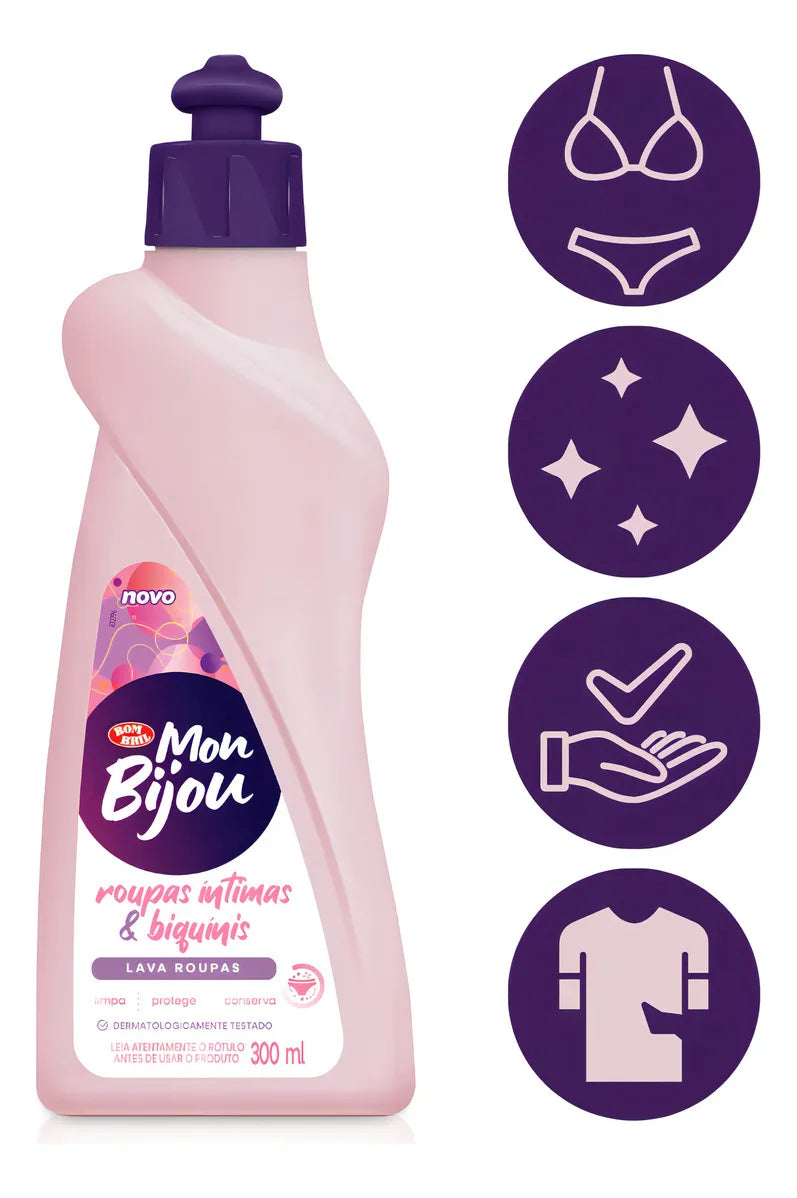 Mon Bijou Sabão Líquido para Roupas Íntimas & Biquínis (300ml)
