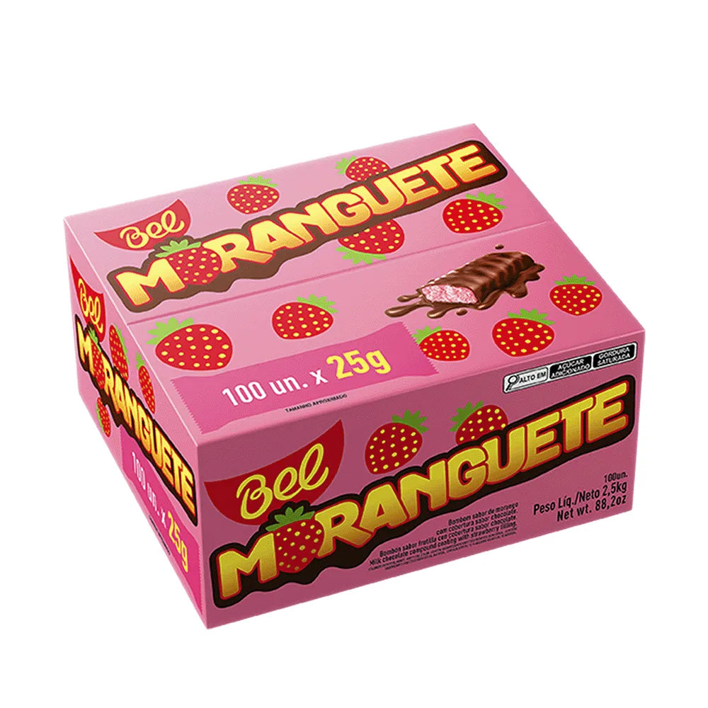 Moranguete Chocolate 100 unidades 25 G   2.500g