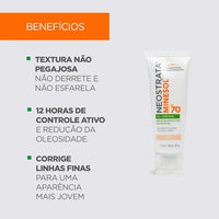 Protetor Minesol Oil Control Claro Fps70 40G