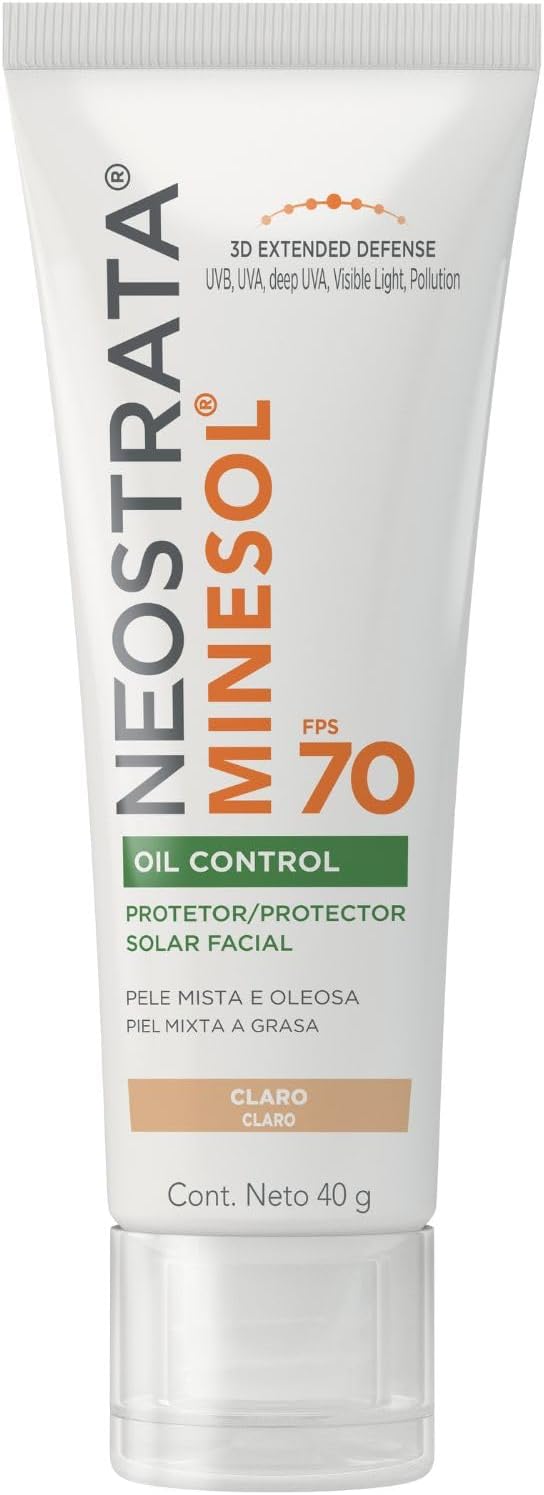Protetor Minesol Oil Control Claro Fps70 40G