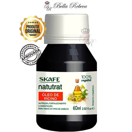 Óleo de Rícino SOS Natutrat Skafe 60ml - 100% Vegano