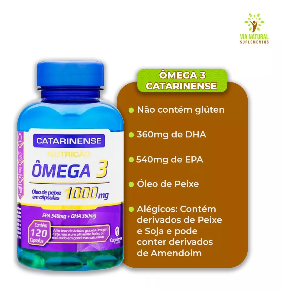 Ômega 3 Catarinense Pharma (195g). PROMOÇÃO [Val.: 01/26]