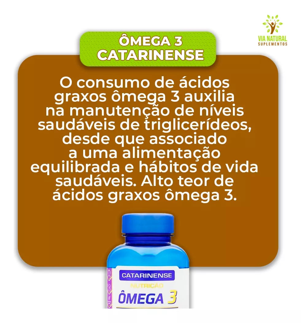 Ômega 3 Catarinense Pharma (195g). PROMOÇÃO [Val.: 01/26]