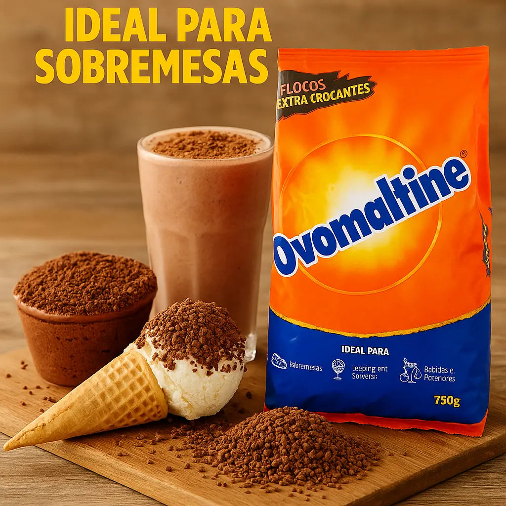 Ovomaltine Em Pó 750g Flocos Extra Crocante Chocolate