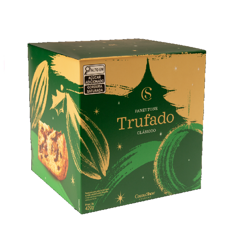 Cacau Show Panetone Trufado Clássico (420g)