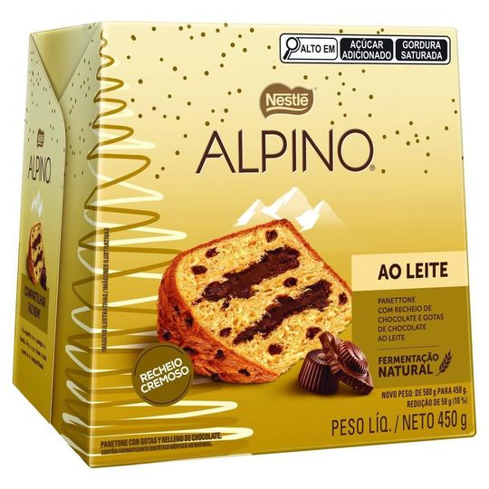 Panettone Recheado Chocolate Alpino Nestlé 450g
