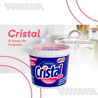 Sabão Em Pasta Cristal Rosa 500g Limpeza Multiuso