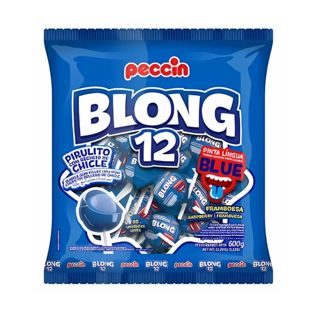Pirulito Blong 12 com Chiclete (600g)