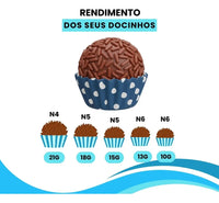 Placa Porcionadora De Doces Brigadeiro Beijinho 13g 50 Furos