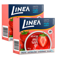 Linea Gelatinas em Pó com Suco de Fruta Sem Açúcar (2x10g) - Sabores: