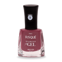 Esmalte Risqué Diamond Gel Hibisco Rosa 9,5ml