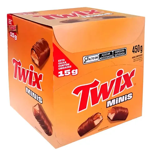 Chocolate Twix Minis - Caixa 30x15g (450g)