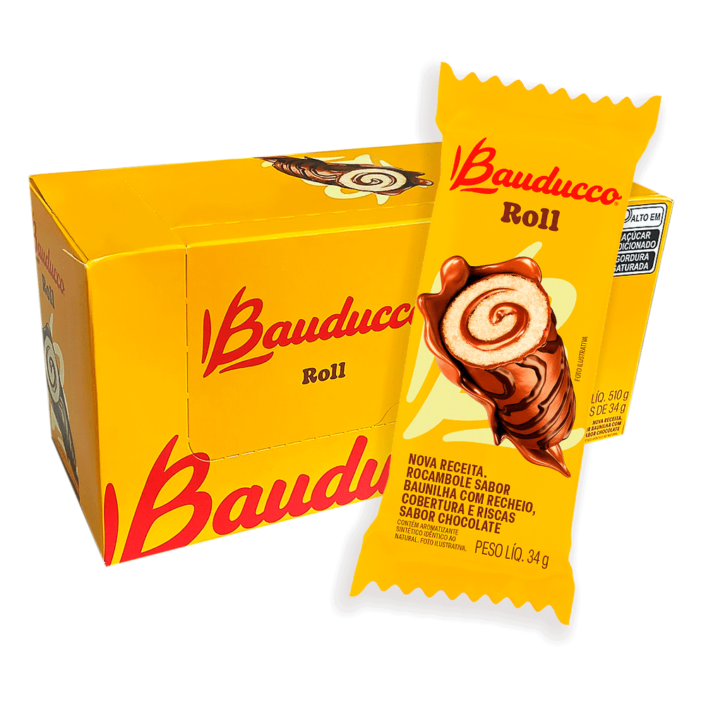 Bauducco Bolinho Roll Chocolate (510g)