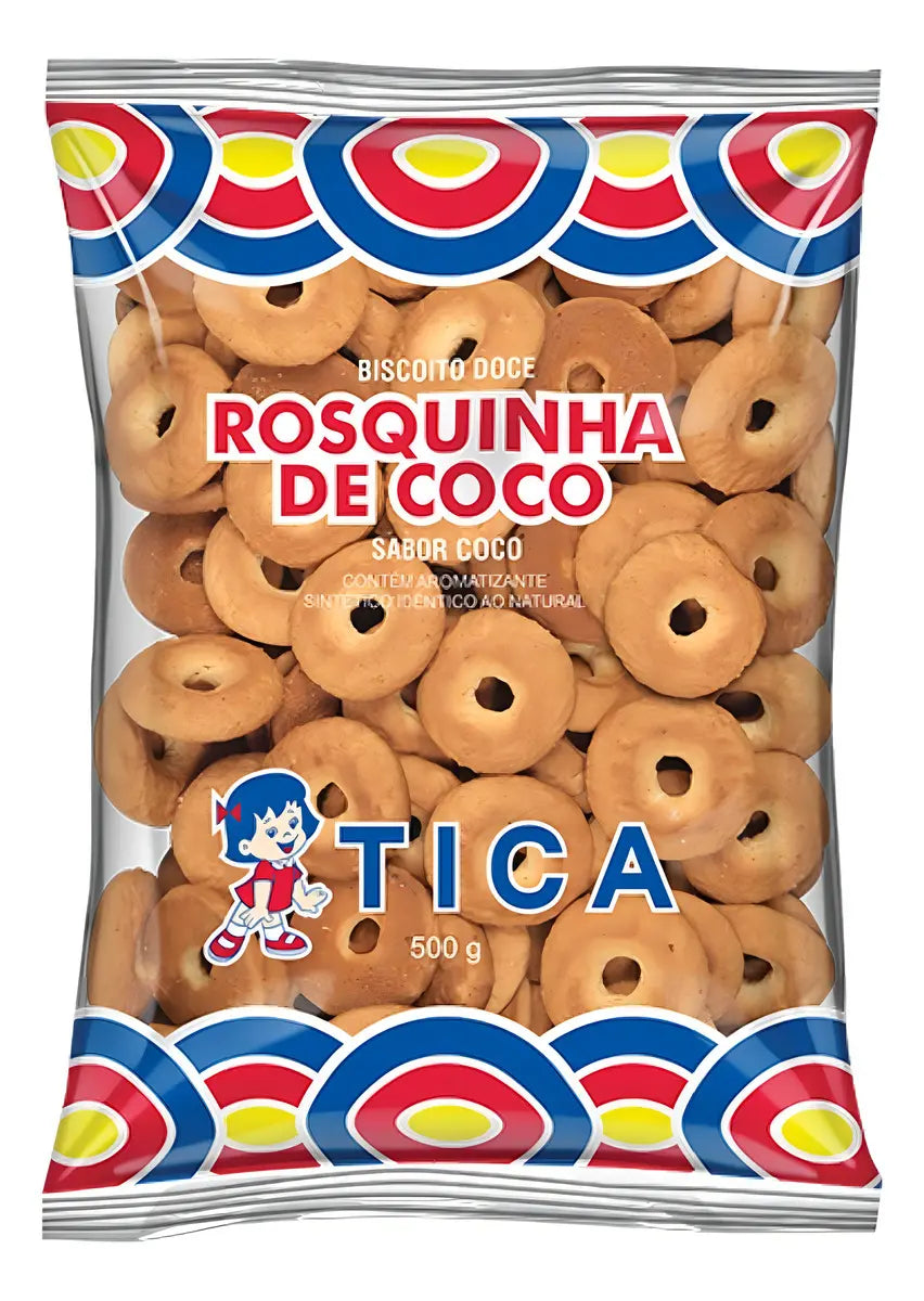 Rosquinha De Coco Tica Pacote 500g