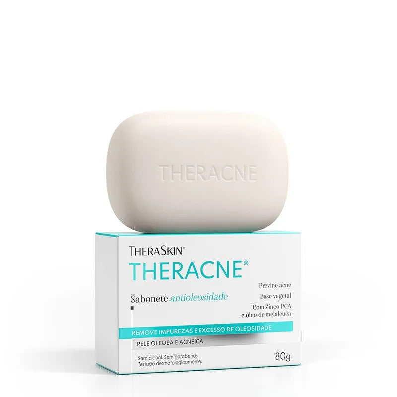 Sabonete para pele com acne e oleosa Theracne 80G TheraSkin