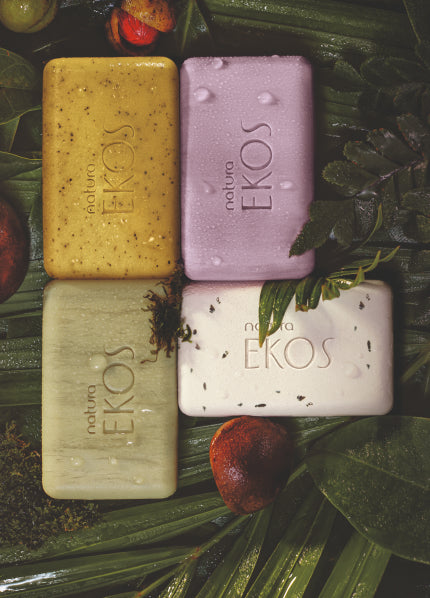 Natura Sabonete Ekos em Barra: Açaí ,Maracujá, Andiroba, Castanha (4x100g)