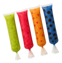 Saquinhos Plásticos para Talher, Geladinho ou Sacolé 4x24 cm e 6x24 Pacote com 100 Unidades