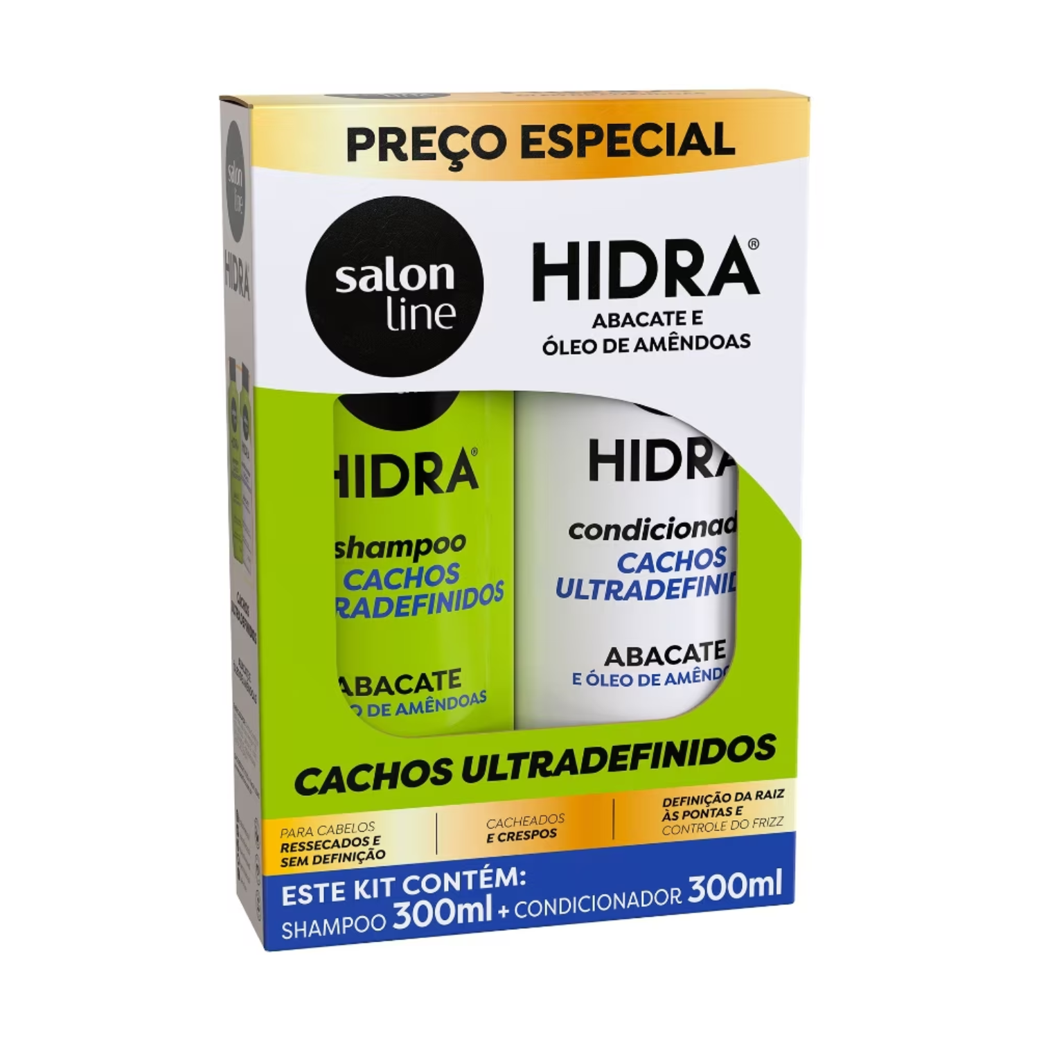 Hydra Kit shampoo and conditioner. Ultra-defined curls! Almond and avocado oil.