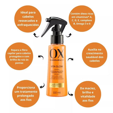 Ox Sérum Reconstrutor e Proteção Térmica Vita Glow (110ml)