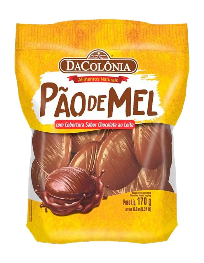 DaColônia Pão Mel Cobertura Chocolate ao Leite (170g)