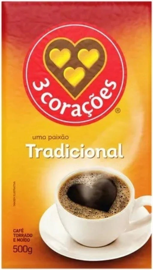 3 Corações - Café a Vácuo Tradicional (500g)