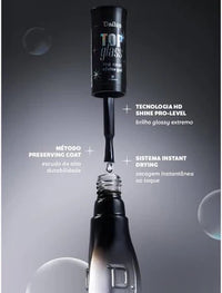 Esmalte Dailus Top Coat Glass (8ml)