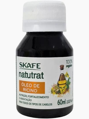 Óleo de Rícino SOS Natutrat Skafe 60ml - 100% Vegano
