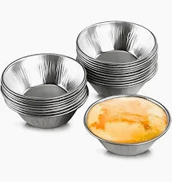 Forma de Aço para Empada - Kit com 12 Unidades - Número 2 (Cor Prata)
