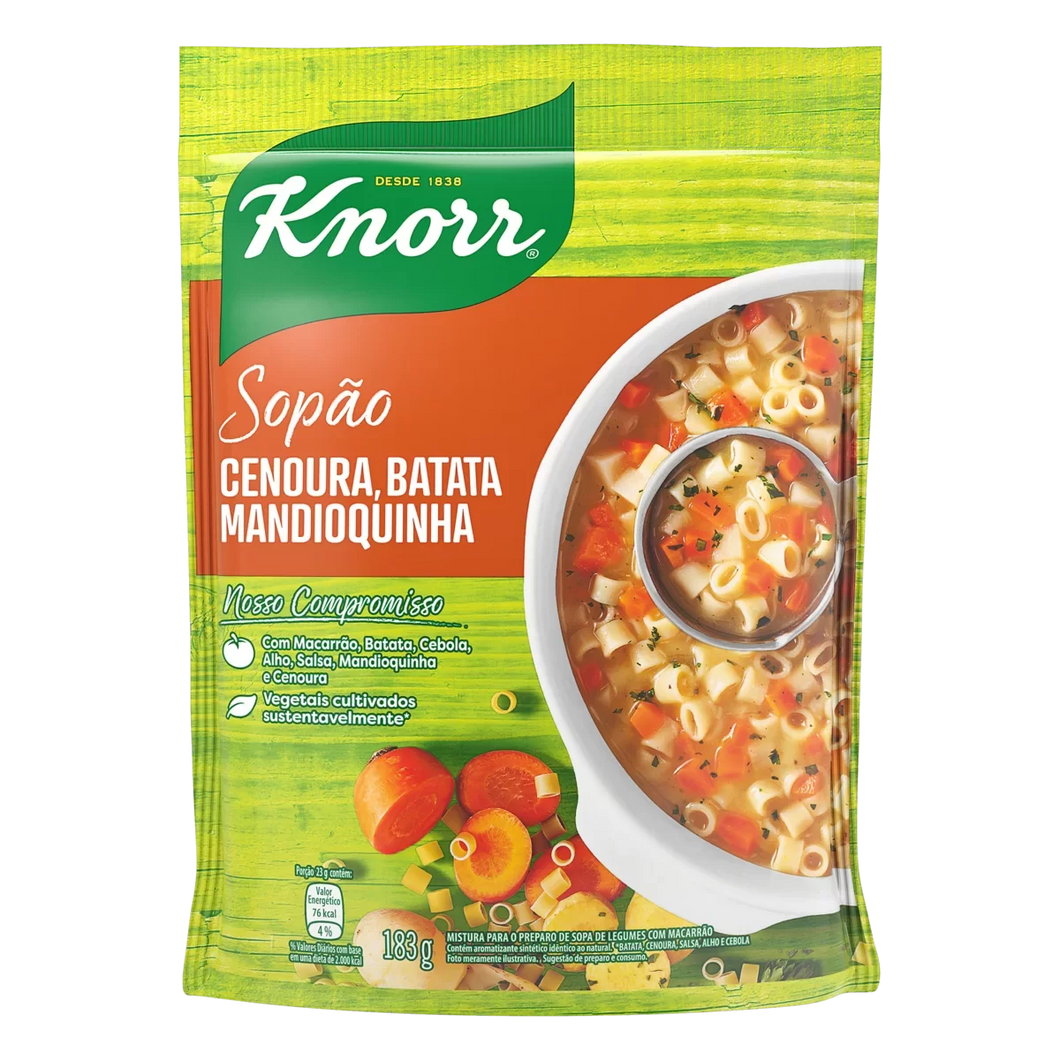 Sopão Knorr Cenoura, Batata e Mandioquinha 183g