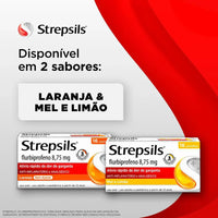 Strepsils 16 pastilhas Sabor Mel e Limão