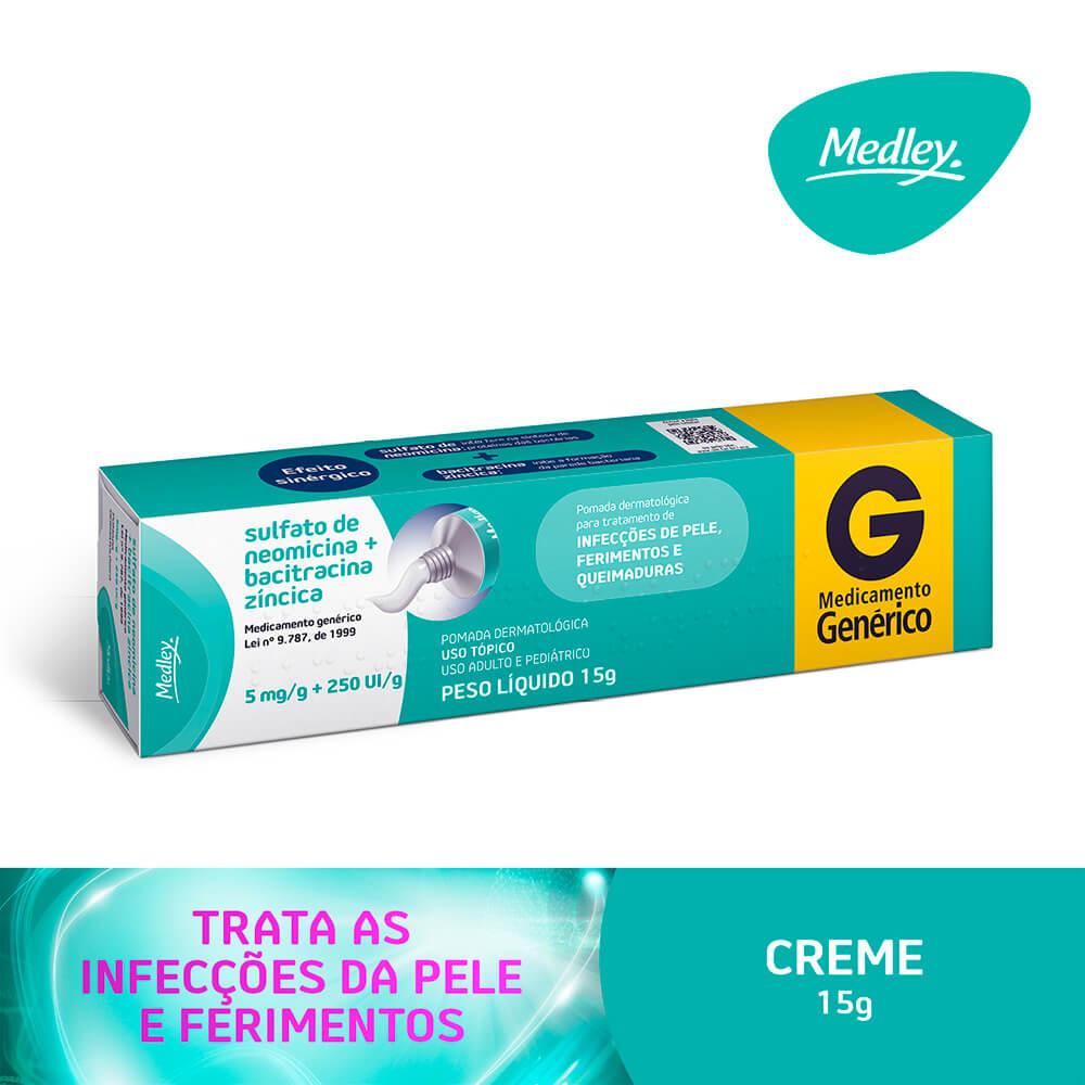 EMS Sulfato de Neomicina + Bacitracina 5mg/g + 250ui/g Pomada (15g)