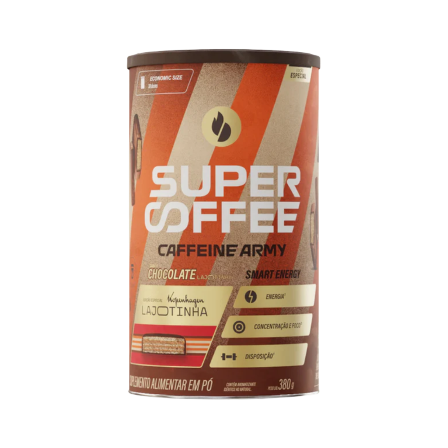 Supercoffee Caffeine Army: Chocolate Lajotinha (380g). Lançamento!