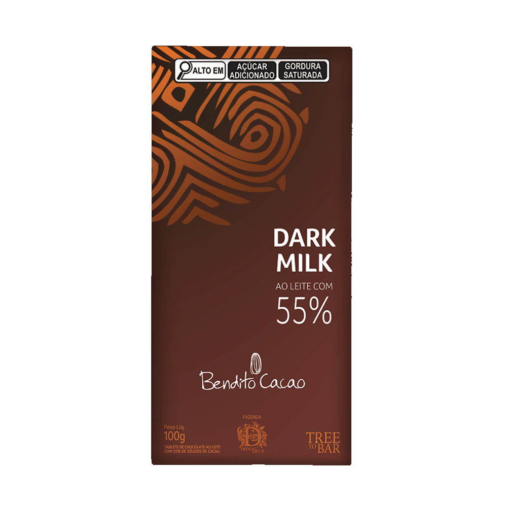 Cacau Show Tablete: Dark Milk 55% (100g)