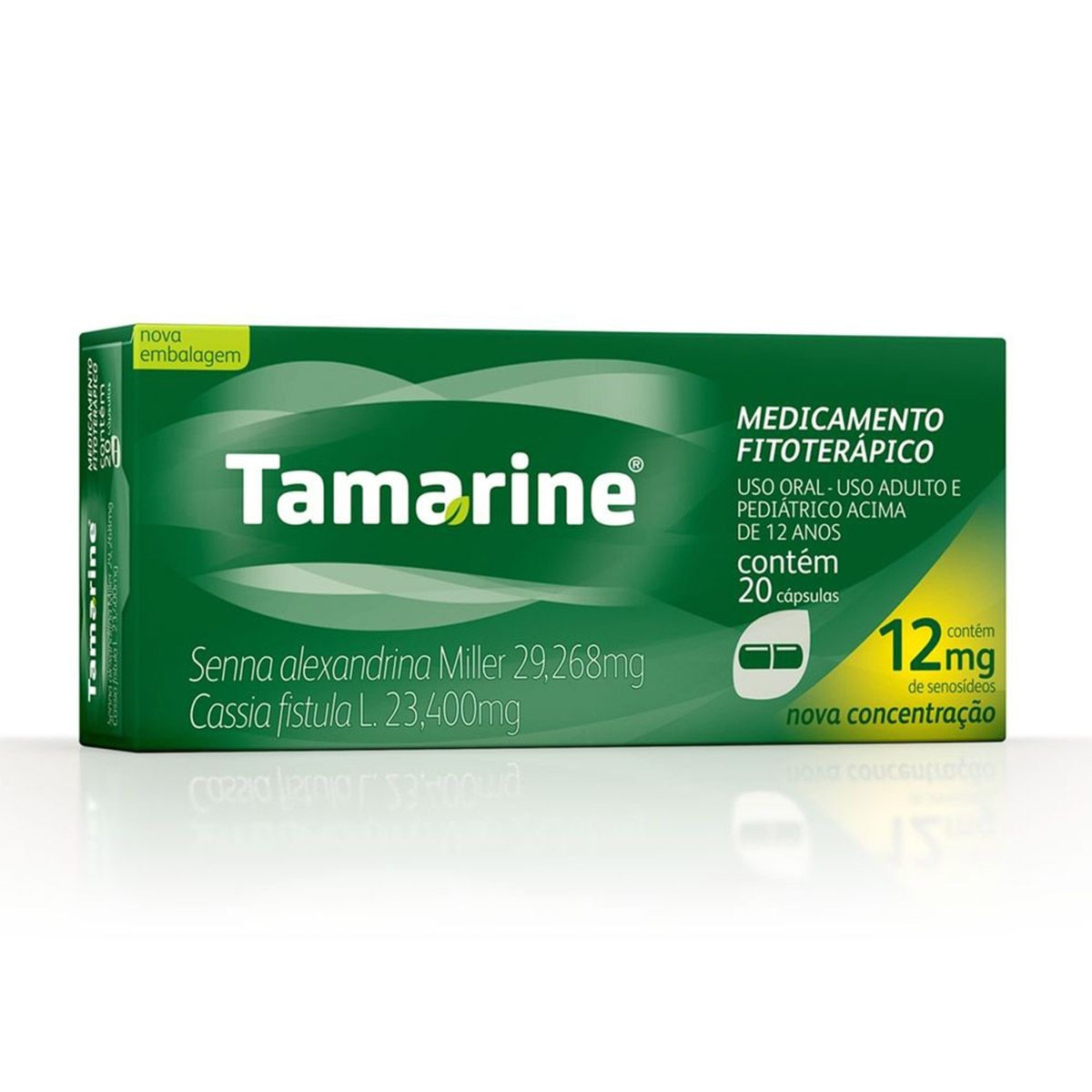 Tamarine 20 cápsulas (12mg).