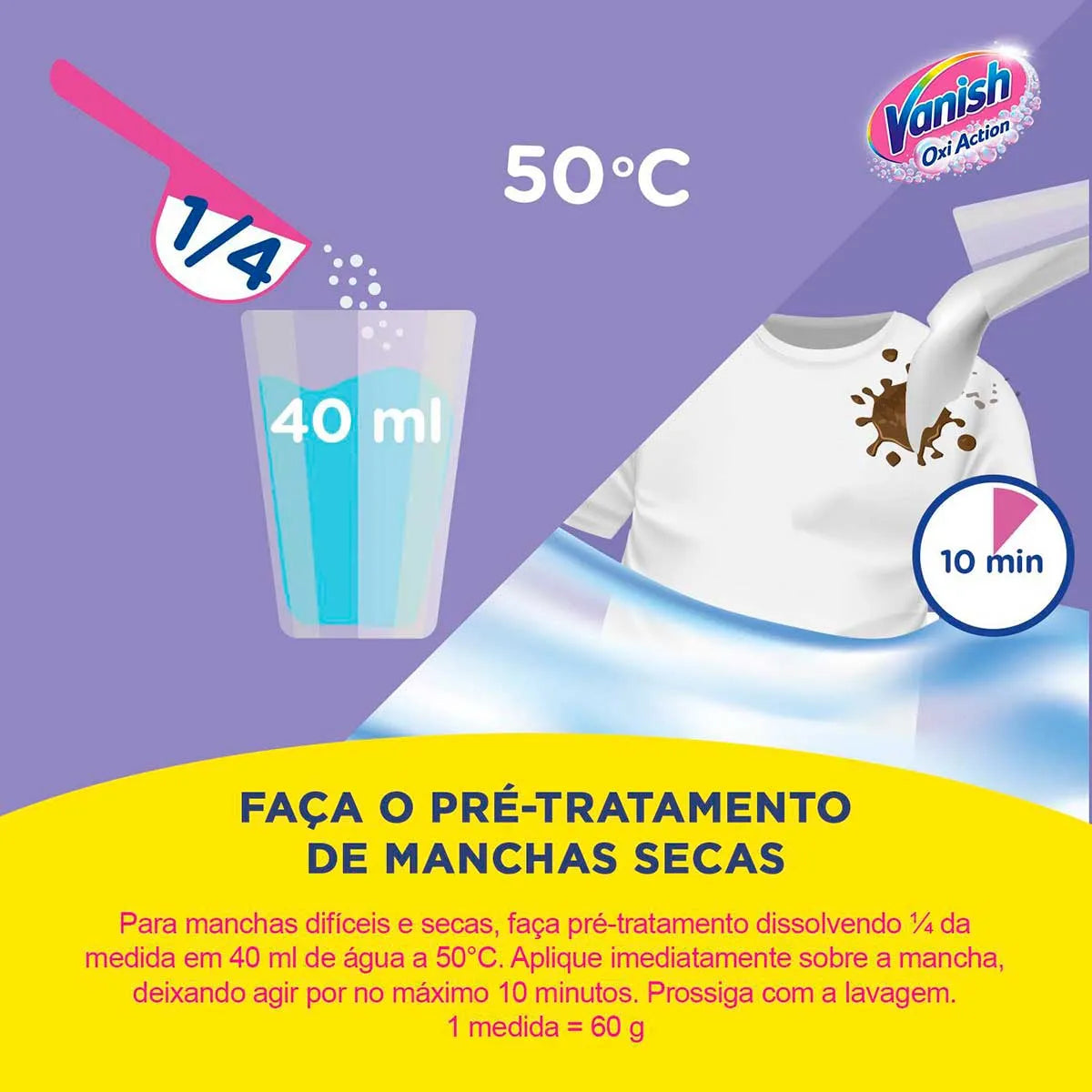 Vanish Tira Manchas em Pó Multi Power Oxi Action (Unidade | 450g)