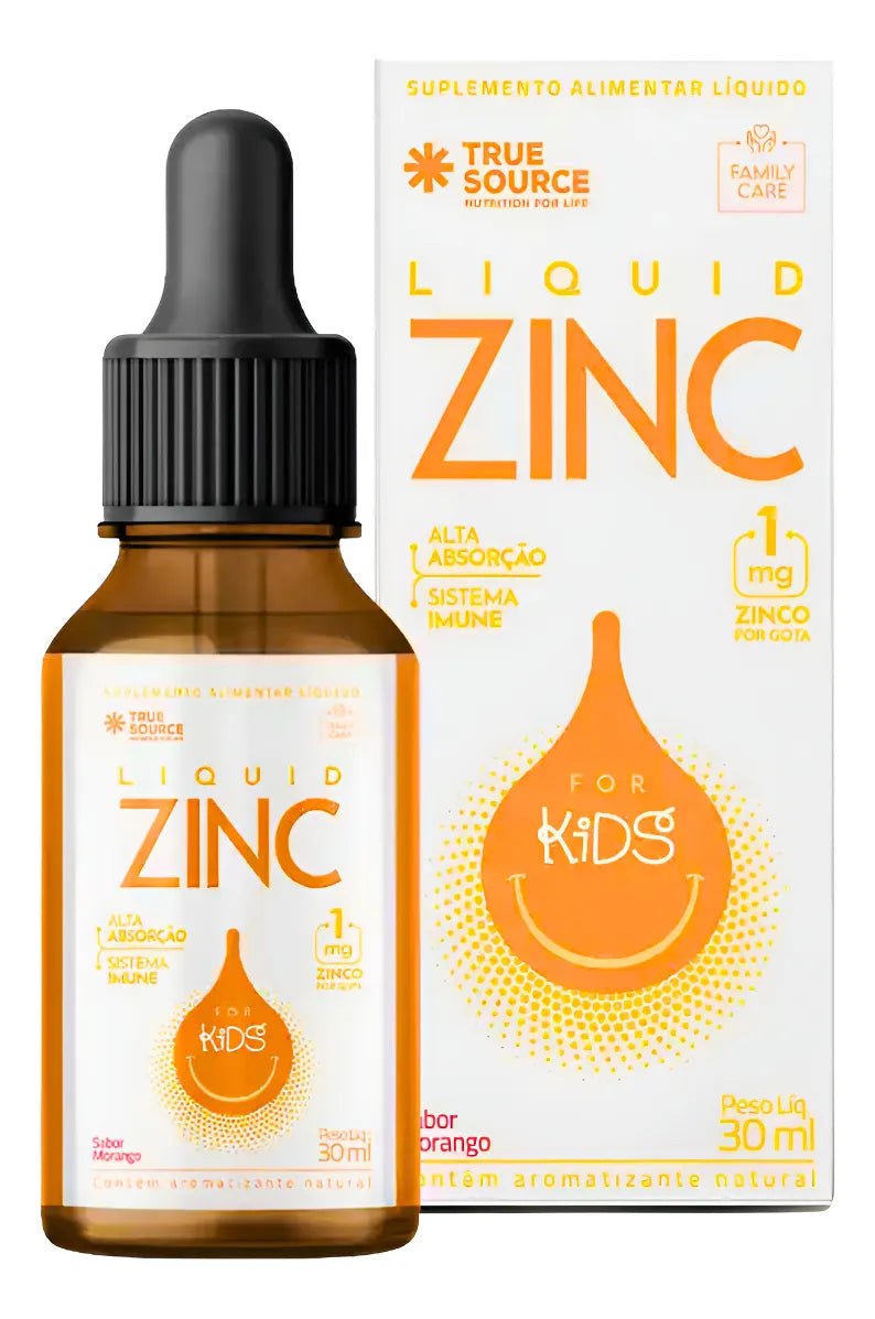 Liquid Zinc For Kids - 30ml Morango - True Source