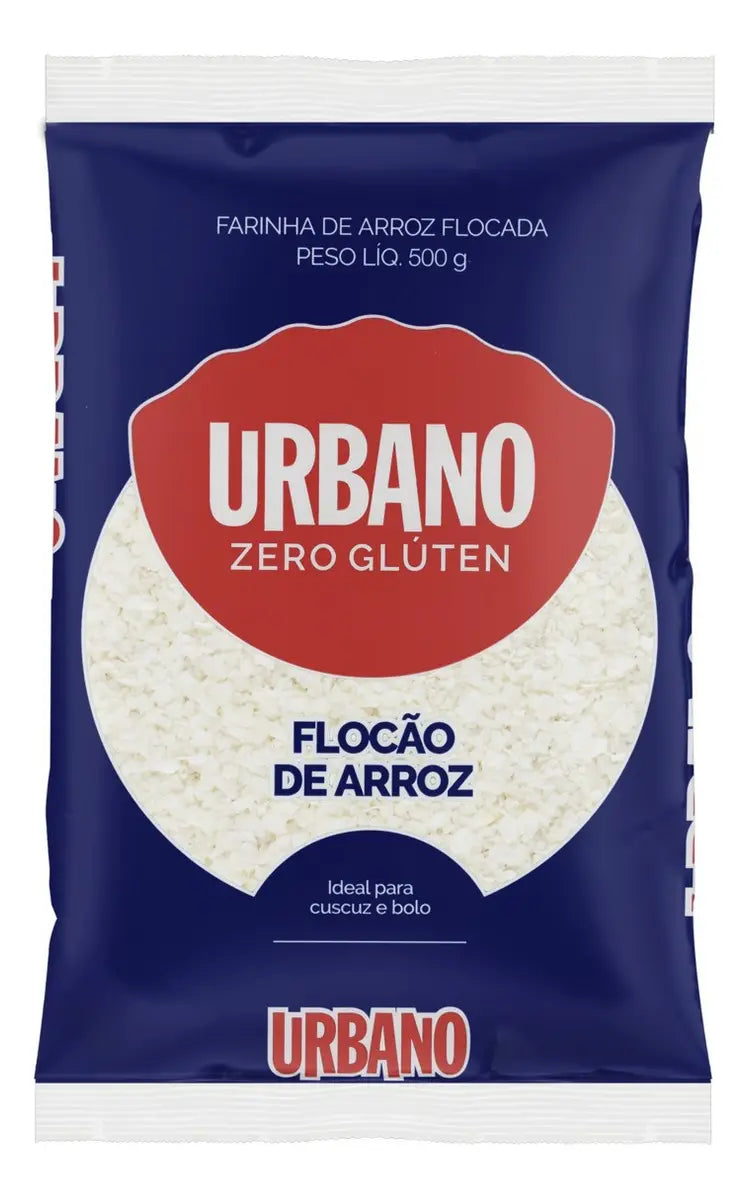 Farinha de Arroz Flocão Urbano Sem Glúten 500g