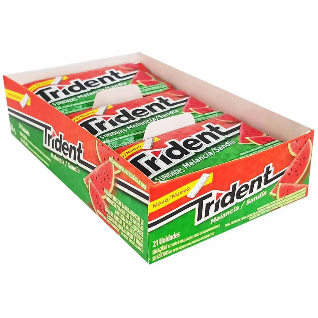 Chiclete trident sabor melancia caixa 168G