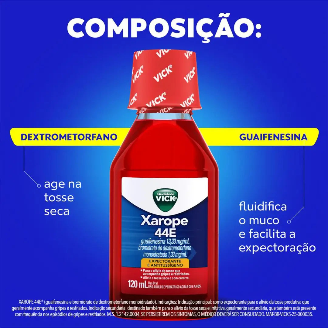 Vick Xarope Expectorante 44E (120ml)