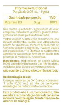 Vitamina D Baby & Kids 30ml Em Gotas Infantil True Source